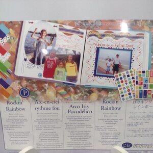 NEW! Creative Memories  Rockin' Rainbow Printed Photo Mounting Papers